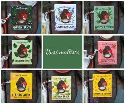 5 saippuaa + luonnonmukainen pesupussi