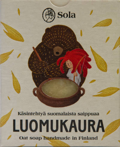 Tuotekuva Sola Luomukaura palasaippua